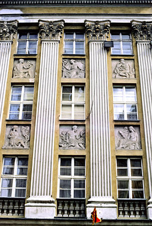 Poznan City Hall facade. Poland.