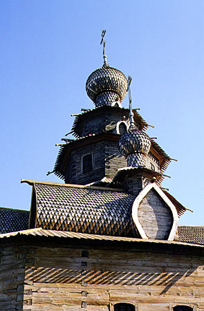 Transfiguration wooden church (1756) in Suzdal. Russia.