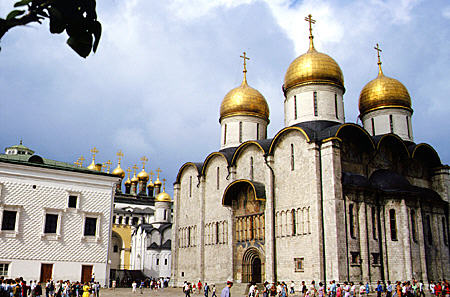 Assumption Cathedral in Kremlin, Moscow. Russia.