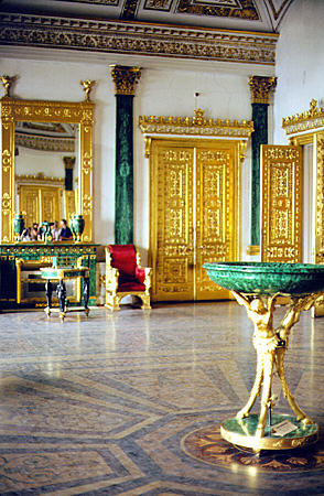 Hermitage interior in St Petersburg. Russia.