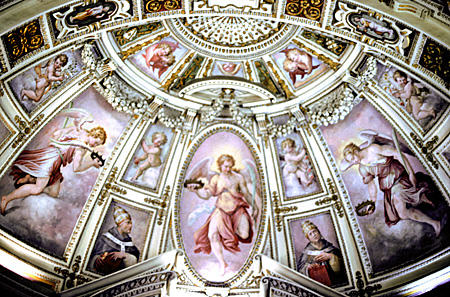 Cappella d. St Pio V ceiling (1566-72) in Vatican Museum. Vatican City.