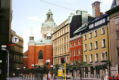 Jakobs Church, just north of Parliament in Stockholm. Sweden.