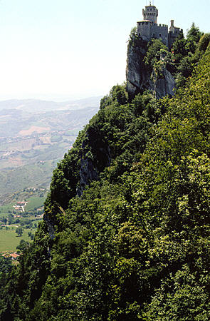 Walls & cliffs of San Marino.