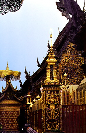 Doi Suthep in Chiang Mai was established in 1383. Thailand.
