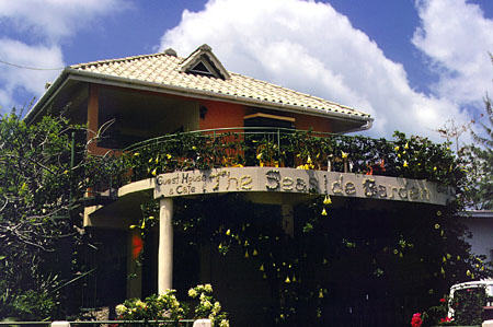 Guest house in Buccoo Bay on Tobago. Trinidad and Tobago.