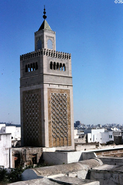 Kasbah Mosque minaret (1230). Tunis, Tunisia.