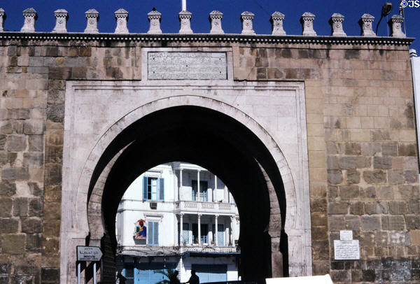 Detail of Bab el Bhar (the sea gate). Tunis, Tunisia.