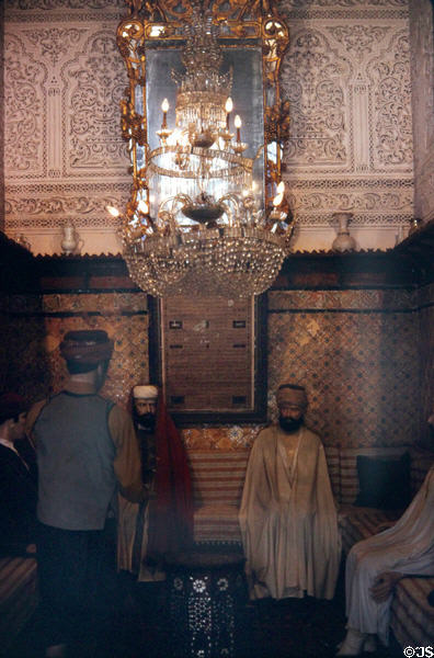 Traditional room at Dar Ben Abdallah museum. Tunis, Tunisia.