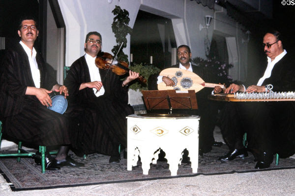 Traditional orchestra. Tunis, Tunisia.