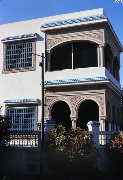 Modern house in Islamic style at Carthage. Tunis, Tunisia.