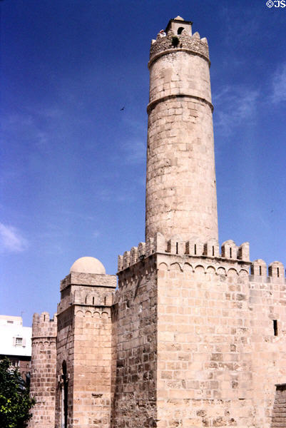 Nador tower over Ribat castle (8thC). Sousse, Tunisia.