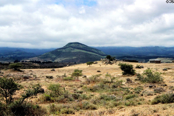 Landscape north of Mount Meru. Tanzania.