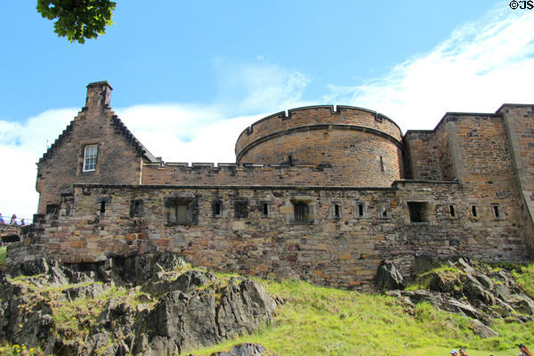 Walls of Edinburgh Castle. Edinburgh, Scotland.
