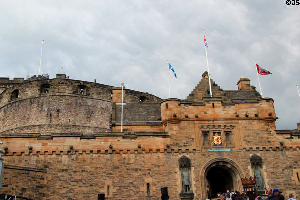 Entrance gateway of Edinburgh Castle. Edinburgh, Scotland.