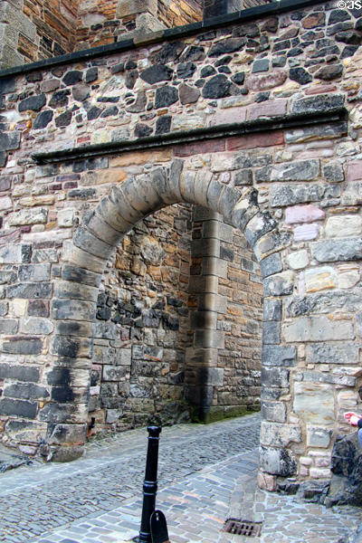 Foog's Gate (1660-85) at Edinburgh Castle. Edinburgh, Scotland.