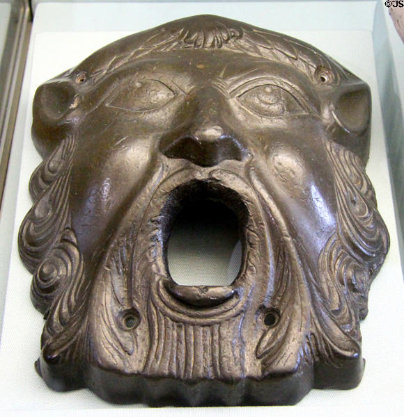 Bronze well head mouth piece (c1673) by Sir William Bruce at Museum of Edinburgh. Edinburgh, Scotland.