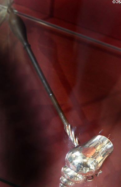 Silver toddy ladle (c1760) by William Davie of Edinburgh at Museum of Edinburgh. Edinburgh, Scotland.