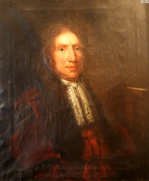 Portrait of Sir Alexander Seton, Baronet (1635-1719) at Gladstone's Land tenement house. Edinburgh, Scotland.