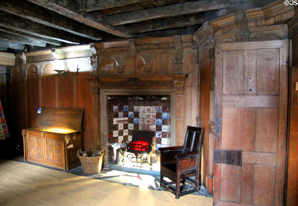 Oak room at John Knox House. Edinburgh, Scotland.