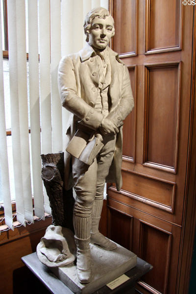 Robert Burns statue plaster cast by unknown at Writers' Museum. Edinburgh, Scotland.