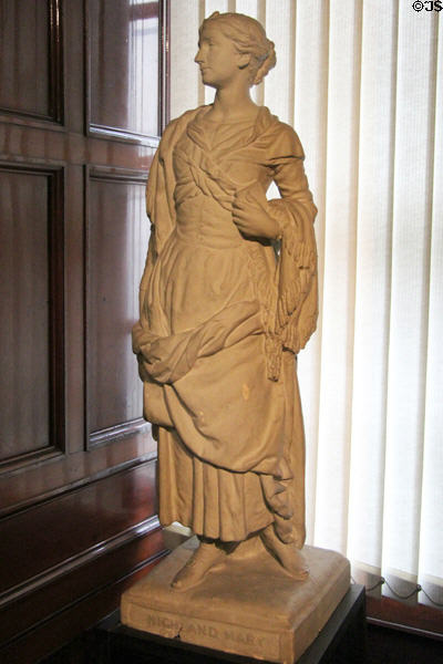Original model statue of 'Highland Mary' at Dunoon by D.W. Stevenson in memory of song by Robert Burns at Writers' Museum. Edinburgh, Scotland.