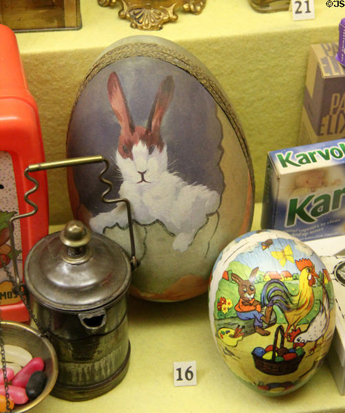 Easter candy packages at Museum of Childhood. Edinburgh, Scotland.