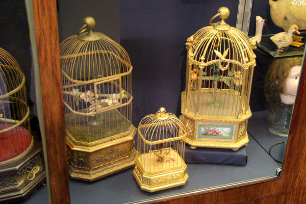 Bird cages at Museum of Childhood. Edinburgh, Scotland.