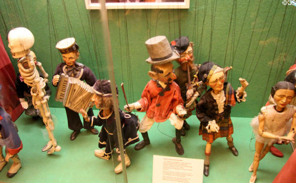 Marionettes (1940-53) by William C. Dickson & Jean R. Dickson of Edinburgh for their theatrical performances at Museum of Childhood. Edinburgh, Scotland.
