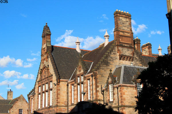 Heritage public school building (1886) on Royal Mile. Edinburgh, Scotland.