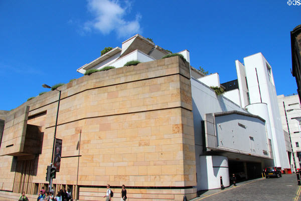 Facades of new wing of National Museum of Scotland. Edinburgh, Scotland.