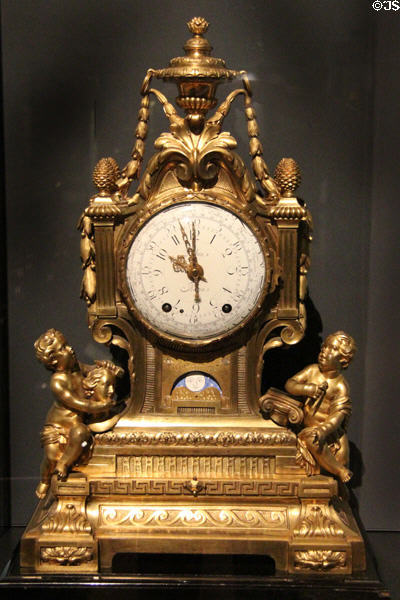 French mantel clock (c1775) by Robert Robin of Paris at National Museum of Scotland. Edinburgh, Scotland.