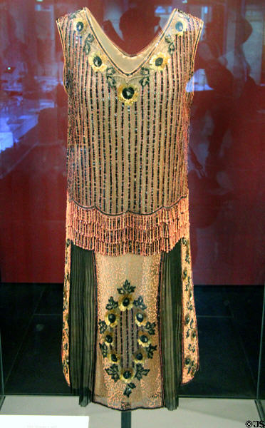 Flapper dress (1927) from Scotland at National Museum of Scotland. Edinburgh, Scotland.