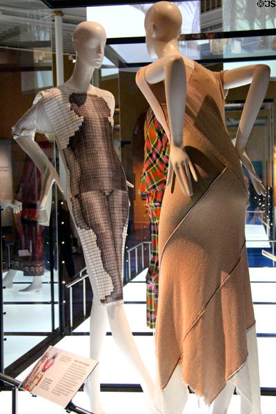 Modern dress collection at National Museum of Scotland. Edinburgh, Scotland.