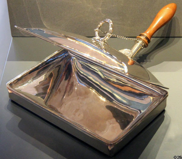 Silver dish for toasted cheese (1805-6) by Matthew Boulton of Birmingham, England at National Museum of Scotland. Edinburgh, Scotland.