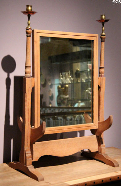 Dressing table mirror (1898-1902) by WAS Benson made by Morris & Co. of London at National Museum of Scotland. Edinburgh, Scotland.