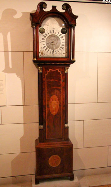 Longcase clock (c1790) by John Scott of Edinburgh at National Museum of Scotland. Edinburgh, Scotland.