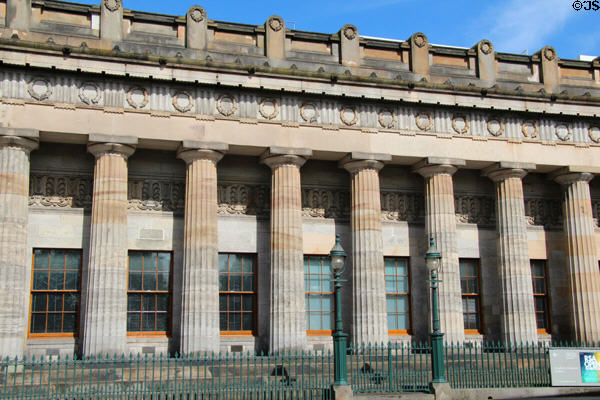 Corinthian columns of Royal Scottish Academy building. Edinburgh, Scotland.