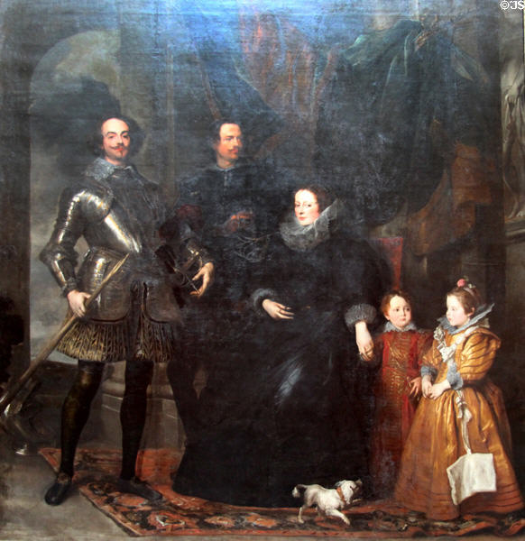 The Lomellini Family, Doge of Genoa painting (c1625-7) by Sir Anthony van Dyck at National Gallery of Scotland. Edinburgh, Scotland.