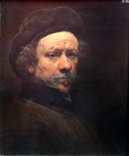 Self portrait (1657(?)) by Rembrandt van Rijn at National Gallery of Scotland. Edinburgh, Scotland.