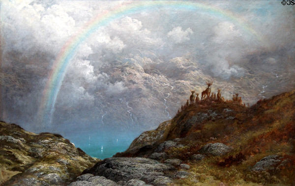 Souvenir of Loch Carron painting (1880) by Gustave Doré at National Gallery of Scotland. Edinburgh, Scotland.