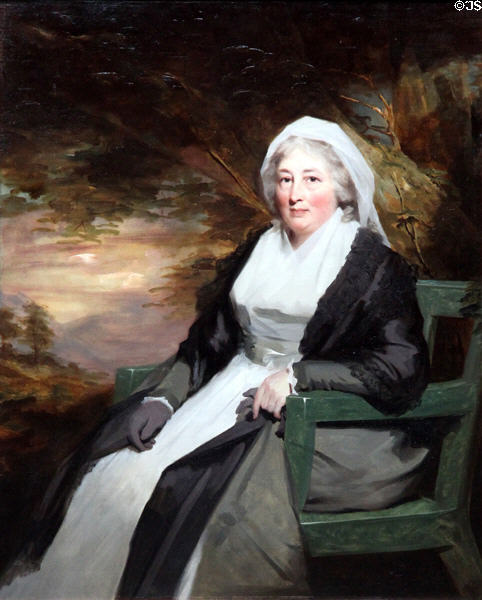 Christina Lamont Drummond, Mrs. Campbell of Ballimore portrait (c1790-1800s) by Sir Henry Raeburn at National Gallery of Scotland. Edinburgh, Scotland.