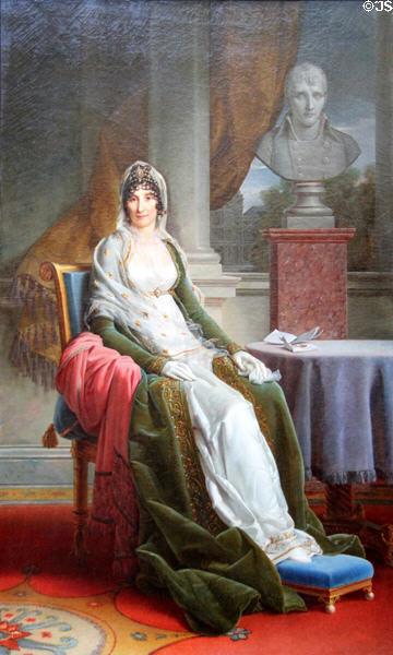 Maria Laetitia Ramolino Bonaparte (mother of Napoleon) painting (c1800-3) by Francois-Pascal-Simon Gérard at National Gallery of Scotland. Edinburgh, Scotland.