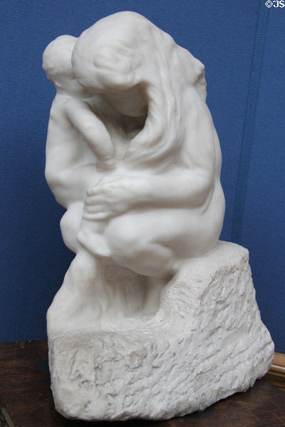 Young Mother marble sculpture (c1906) by Auguste Rodin at National Gallery of Scotland. Edinburgh, Scotland.
