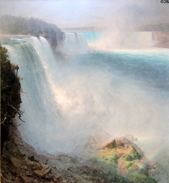 Niagara Falls painting (1867) by Frederic Edwin Church at National Gallery of Scotland. Edinburgh, Scotland.