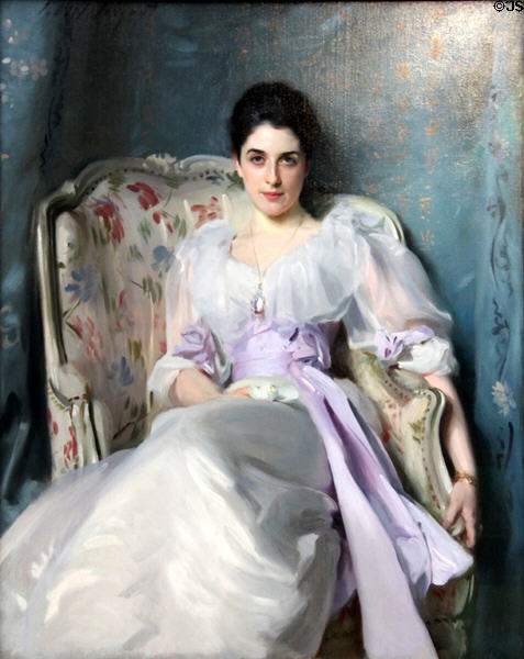 Lady Agnew of Lochnaw painting (c1892-3) by John Singer Sargent at National Gallery of Scotland. Edinburgh, Scotland.