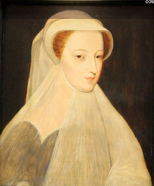 Mary Queen of Scots (1542-87) portrait (19th C) after François Clouet at National Portrait Gallery of Scotland. Edinburgh, Scotland.