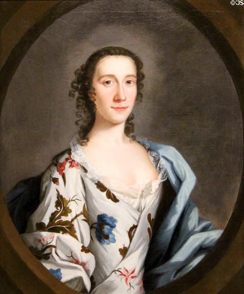 Clementine Walkinshaw (lover of Bonnie Prince Charlie after 1752) portrait at National Portrait Gallery of Scotland. Edinburgh, Scotland.
