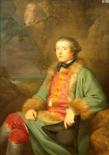 Biographer James Boswell portrait (1765) by George Willison at National Portrait Gallery of Scotland. Edinburgh, Scotland.