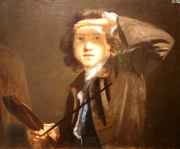 Self portrait (1747-9) by Sir Joshua Reynolds at National Portrait Gallery of Scotland. Edinburgh, Scotland.