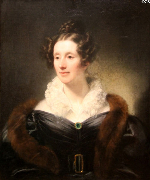 Mary Somerville portrait (c1834) by Thomas Phillips at National Portrait Gallery of Scotland. Edinburgh, Scotland.